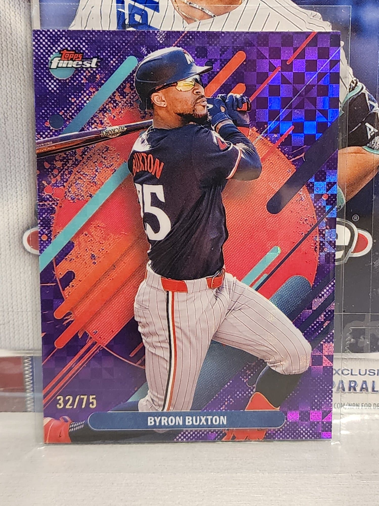 2025 Topps Finest Byron Buxton Purple Refractor 32/75