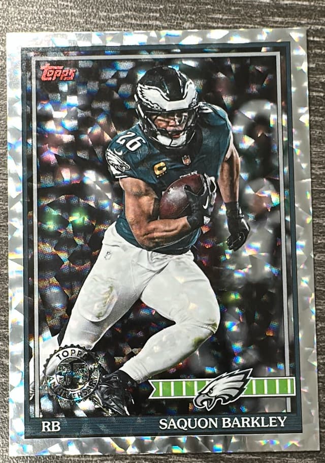 2026 Topps Flagship Saquon Barkley 1991 Topps Football