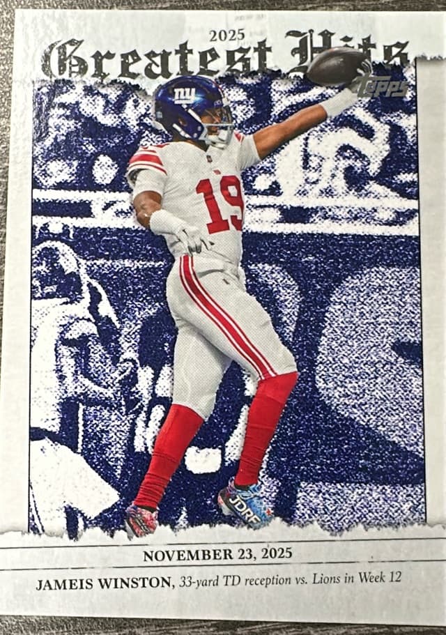2026 Topps Flagship Jameis Winston 2025 Greatest Hits
