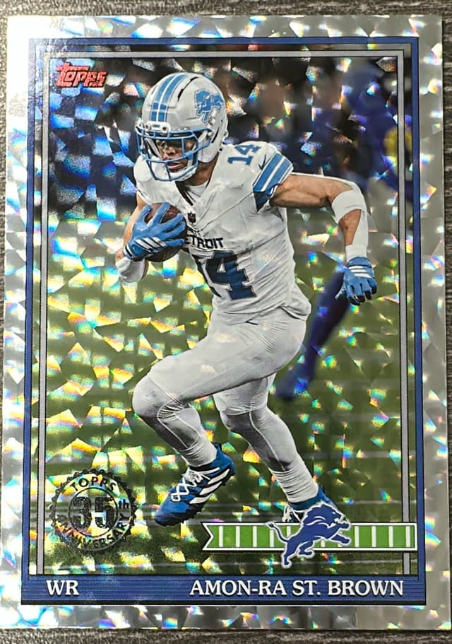 2026 Topps Flagship Amon-Ra St. Brown 1991 Topps Football Chrome
