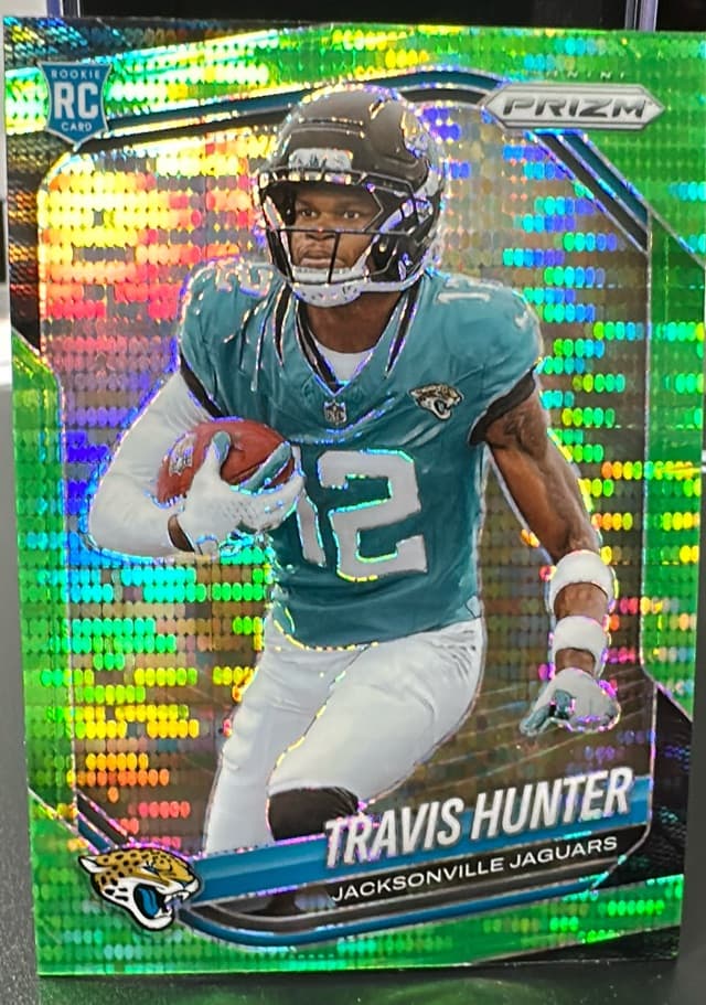 2025 Panini Prizm Travis Hunter Prizmatic Green