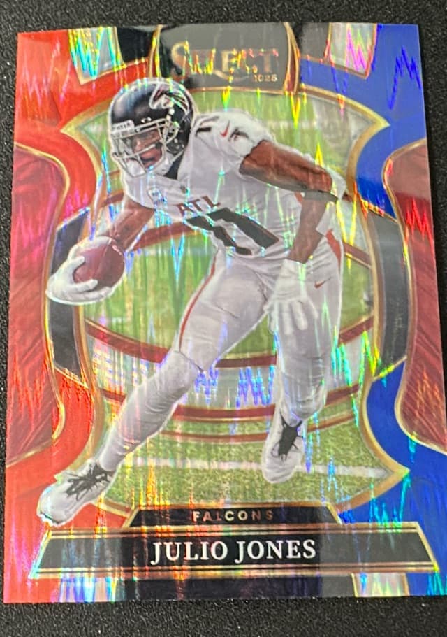 Prizm 2025 Panini Select Julio Jones Black and Red Prizm Shock