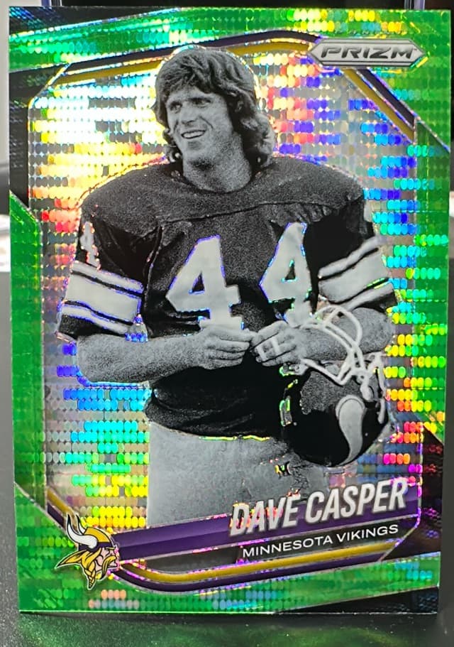 2025 Panini Prizm Dave Casper Green Wave