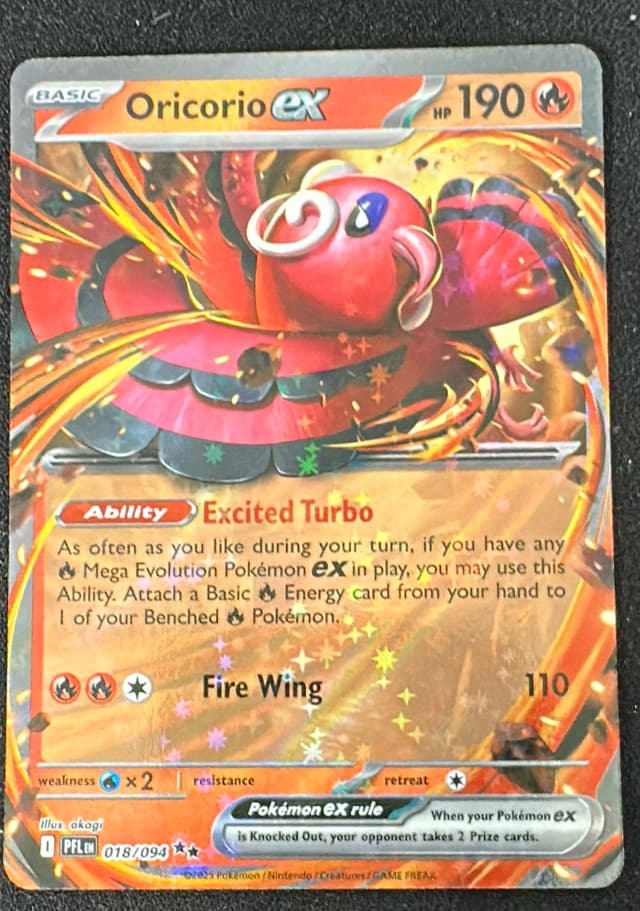 2025 Pokemon Mega Evolution Phantasmal Flames Oricorio EX